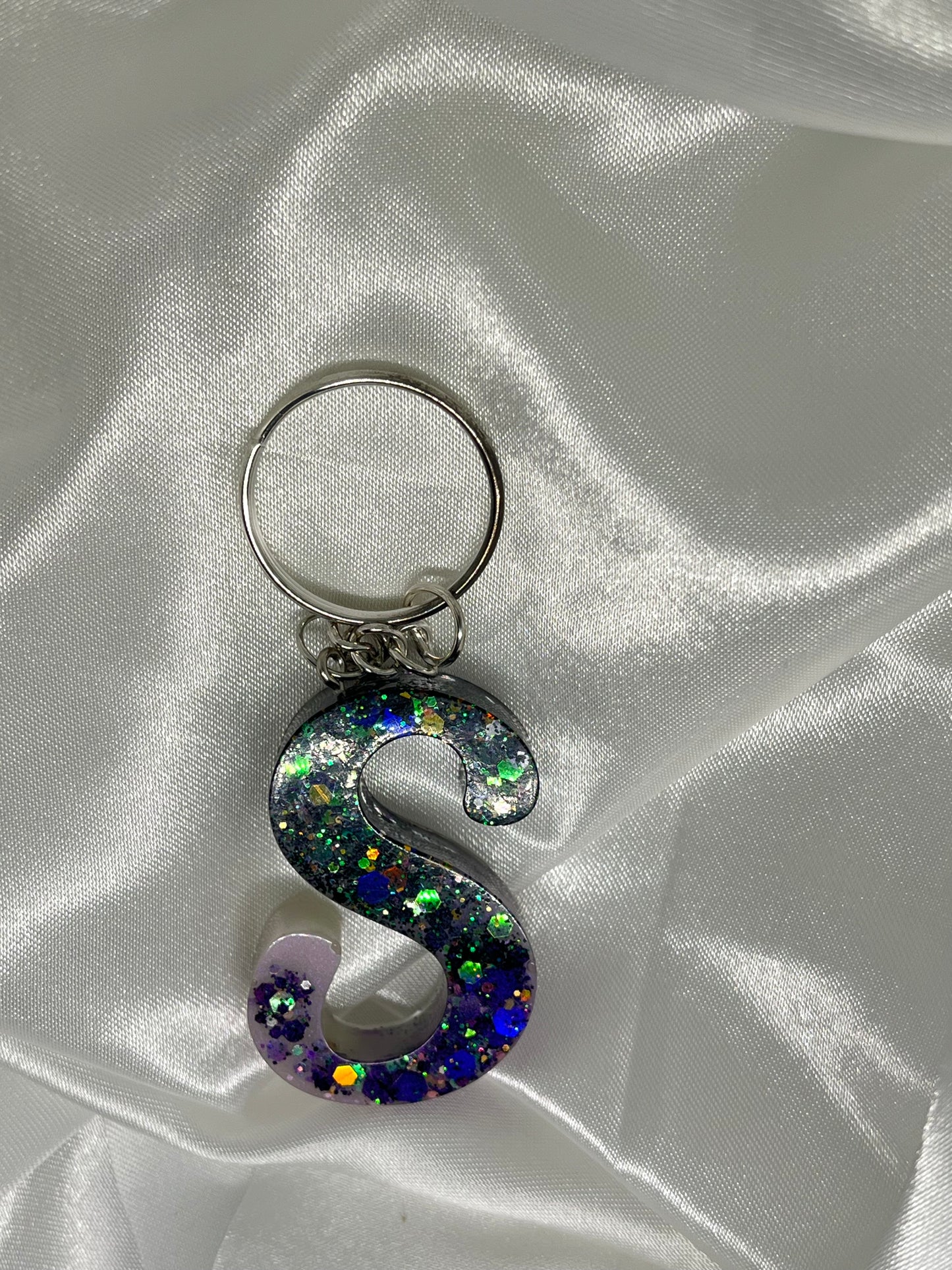 Porte clé Lettre S bling bling