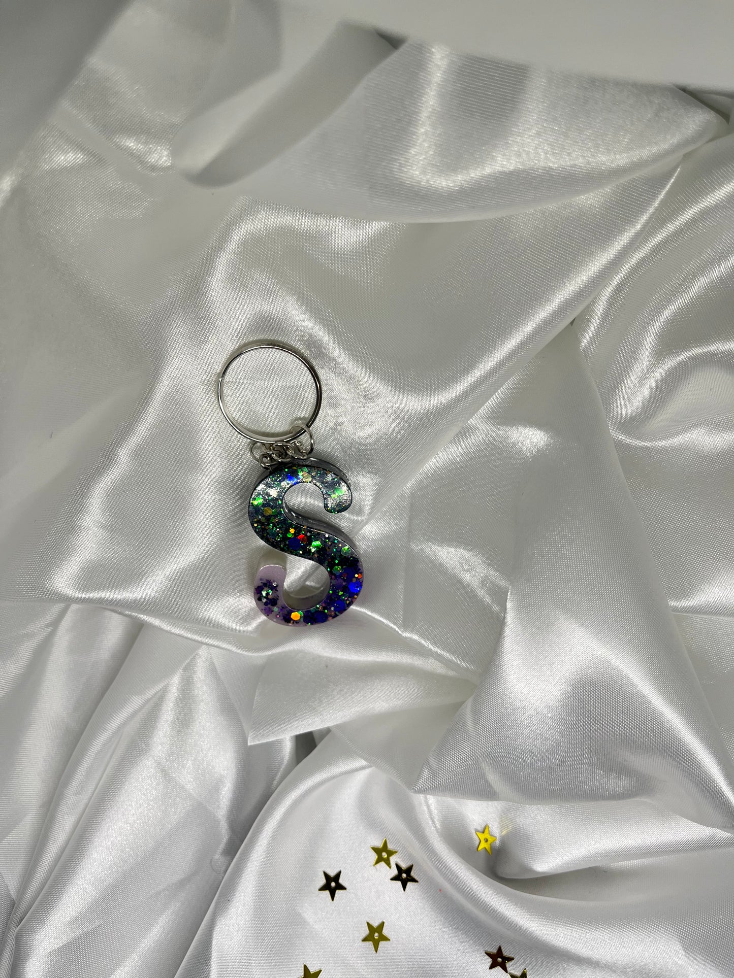 Porte clé Lettre S bling bling