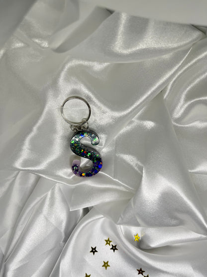 Porte clé Lettre S bling bling